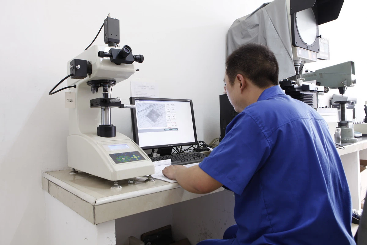 Vickers microhardness tester